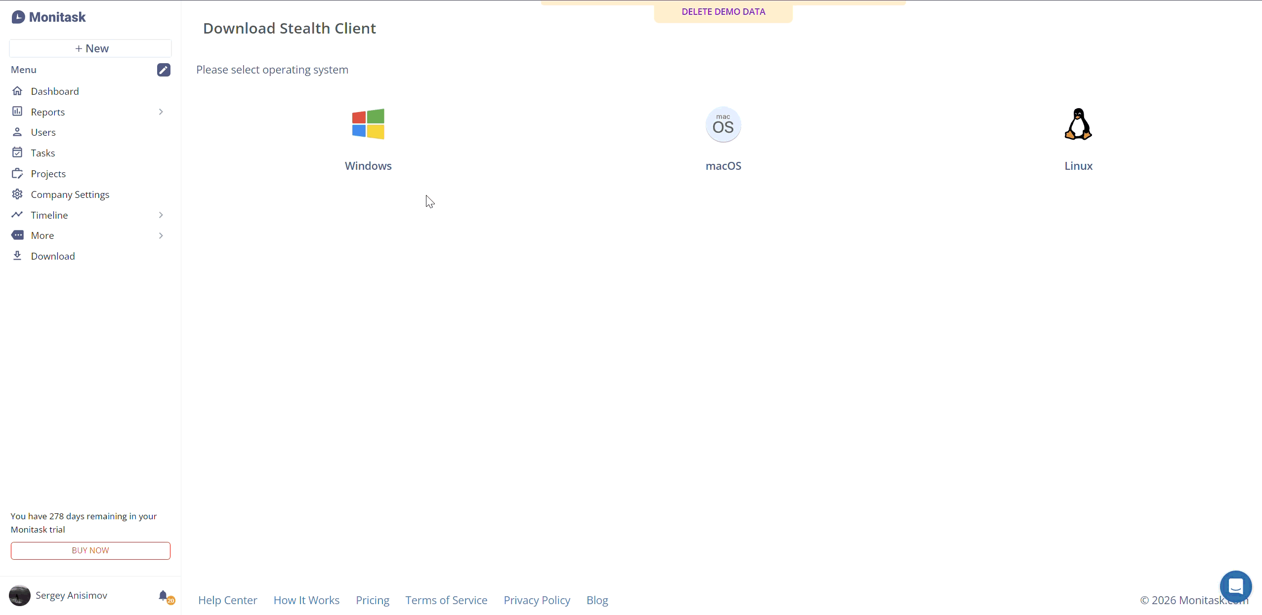 Gif of Monitask Windows Donwload