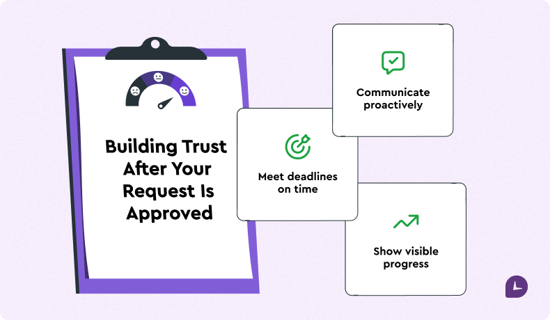 Infographic about Building Trust After Your Request Is Approved