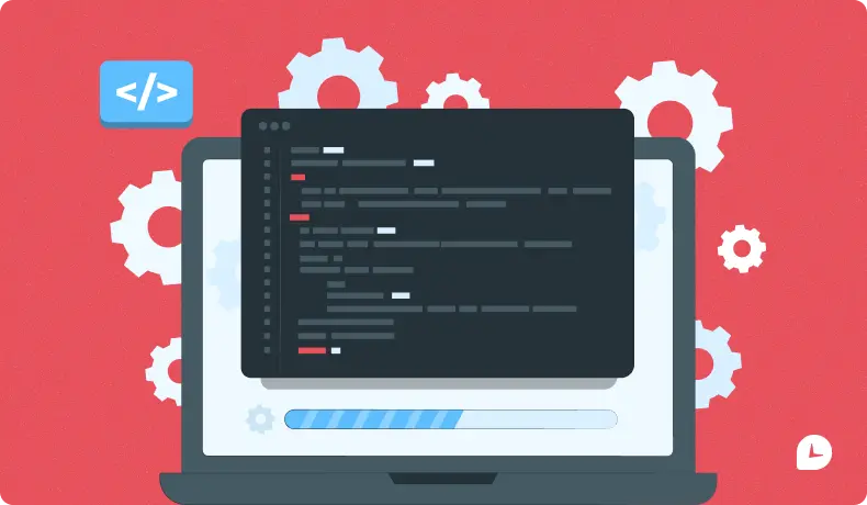 Software Developer. Illustration for the Monitask Blog.