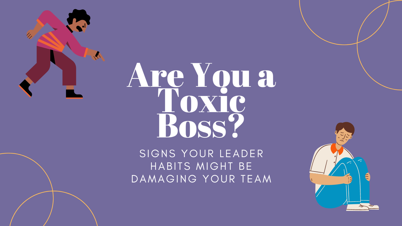 Monitask. Illustration of Are You a Toxic Boss?