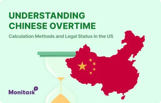 Understanding Chinese Overtime. Illustration for the Monitask Blog.