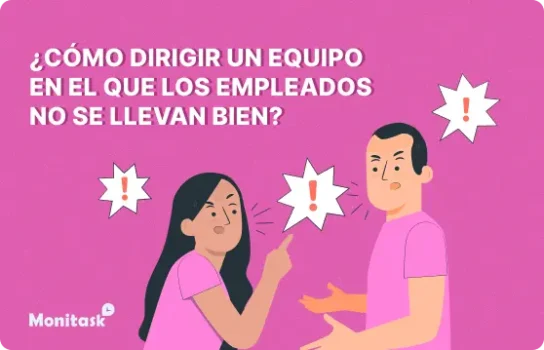 ¿Cómo dirigir un equipo en el que los empleados no se llevan bien? Ilustración para el Blog de Monitask.