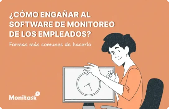 ¿Cómo engañar al software de monitoreo de los empleados? Formas más comunes de hacerlo. Illustración para el Blog de Monitask.