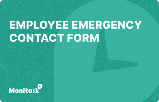 Employee Emergency Contact Form illustration for the Monitask HR glossary
