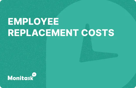 Employee Replacement Costs. Illustration for the Monitask HR Glossary.