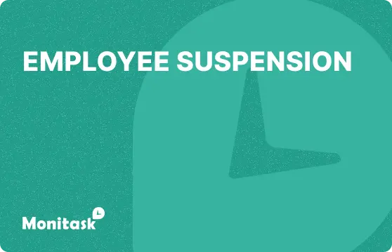 Employee Suspension. Illustration for the Monitask HR Glossary.