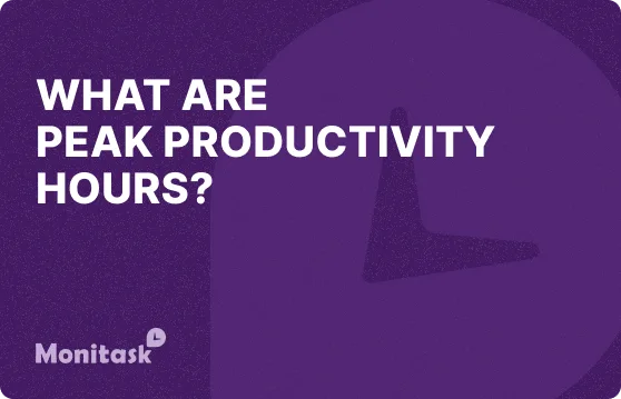 Monitask. Illustration of What are peak productivity hours?
