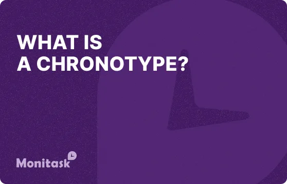 Monitask. Illustration of What is a chronotype?