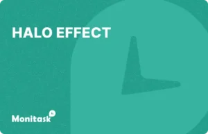 Halo Effect. Illustration for the Monitask HR Glossary