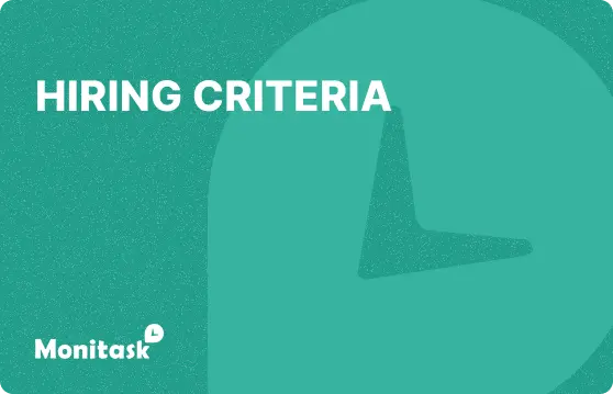 Hiring Criteria. Illustration for the Monitask HR Glossary.