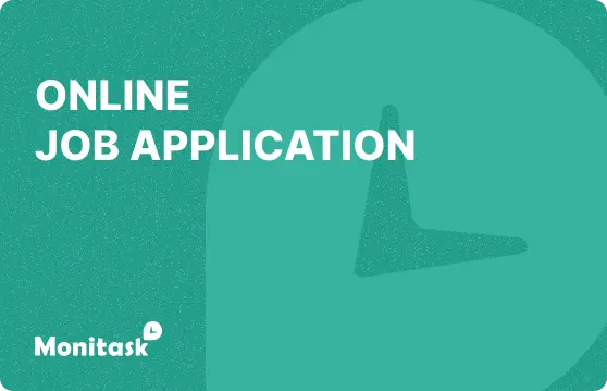 Online Job Application. Illustration for the Monitask HR Glossary