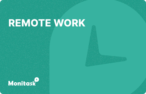 Remote work illustration for an HR glossary article about remote work