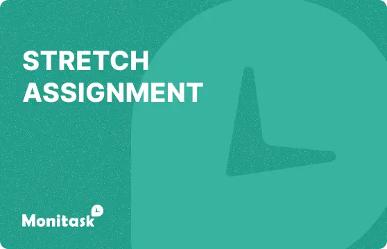 Stretch Assignment. Illustration for the Monitask HR Glossary.