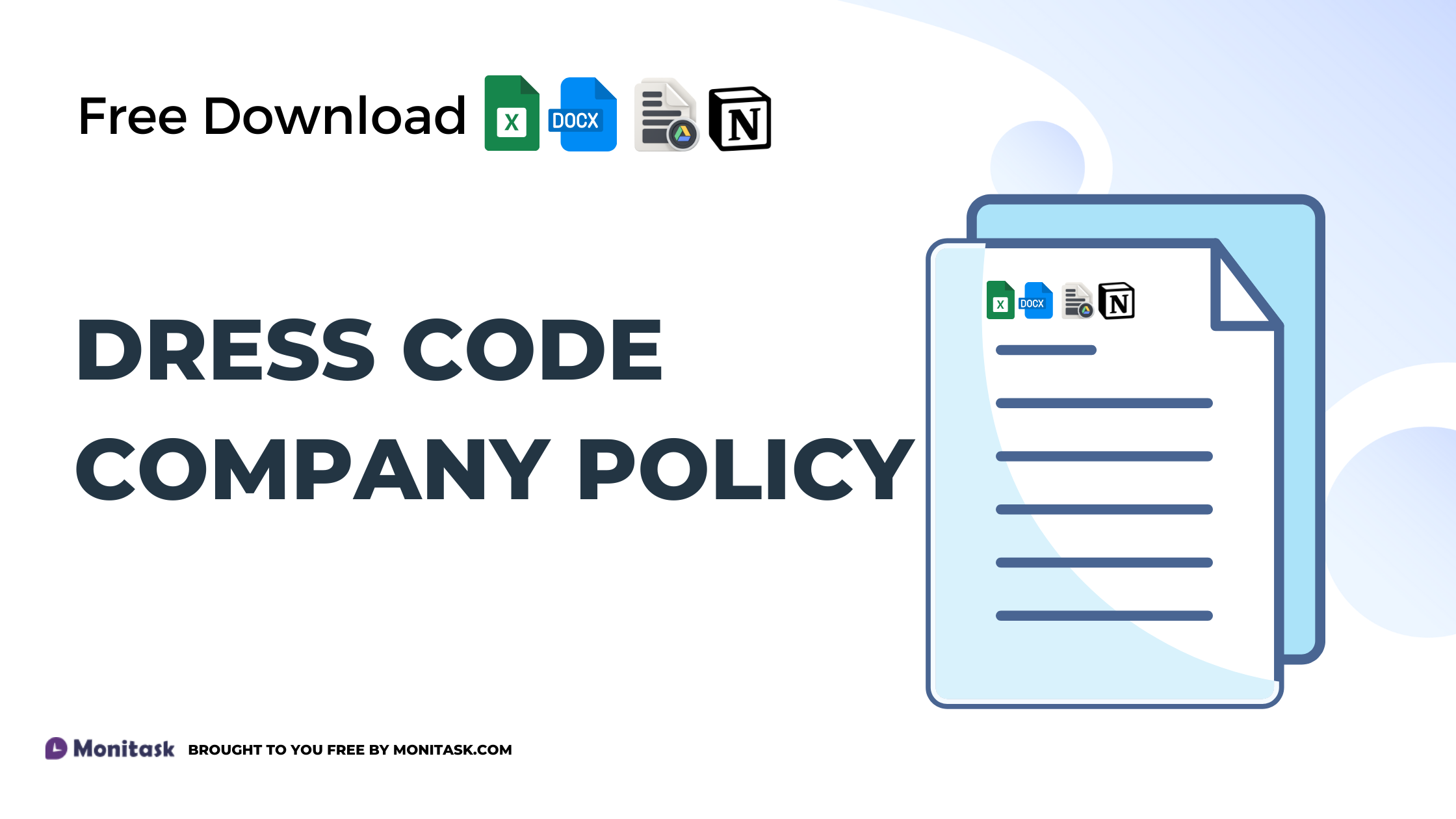 Dress Code Policy Template | Monitask