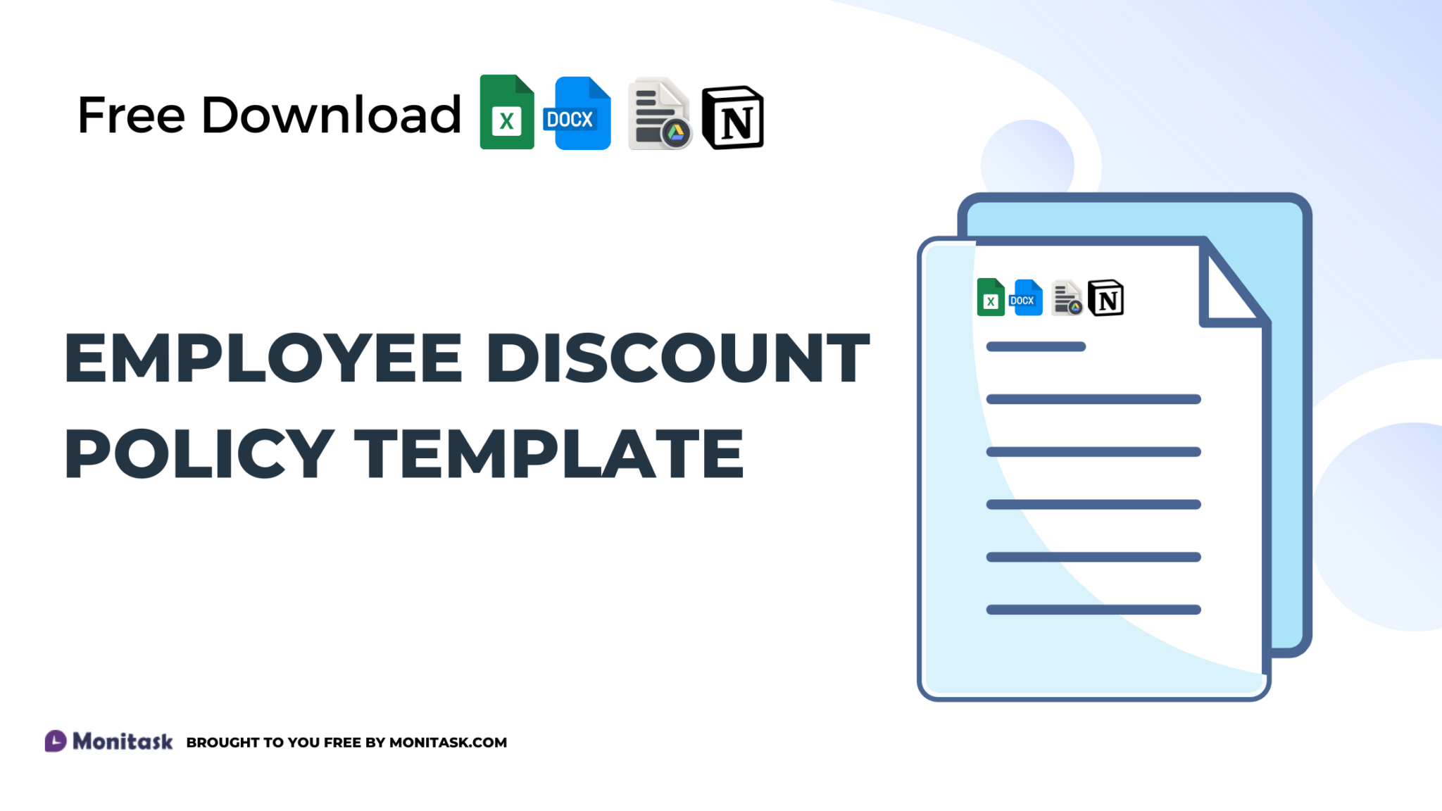 Employee Discount Policy Template Monitask Employee Discount Policy Template Monitask