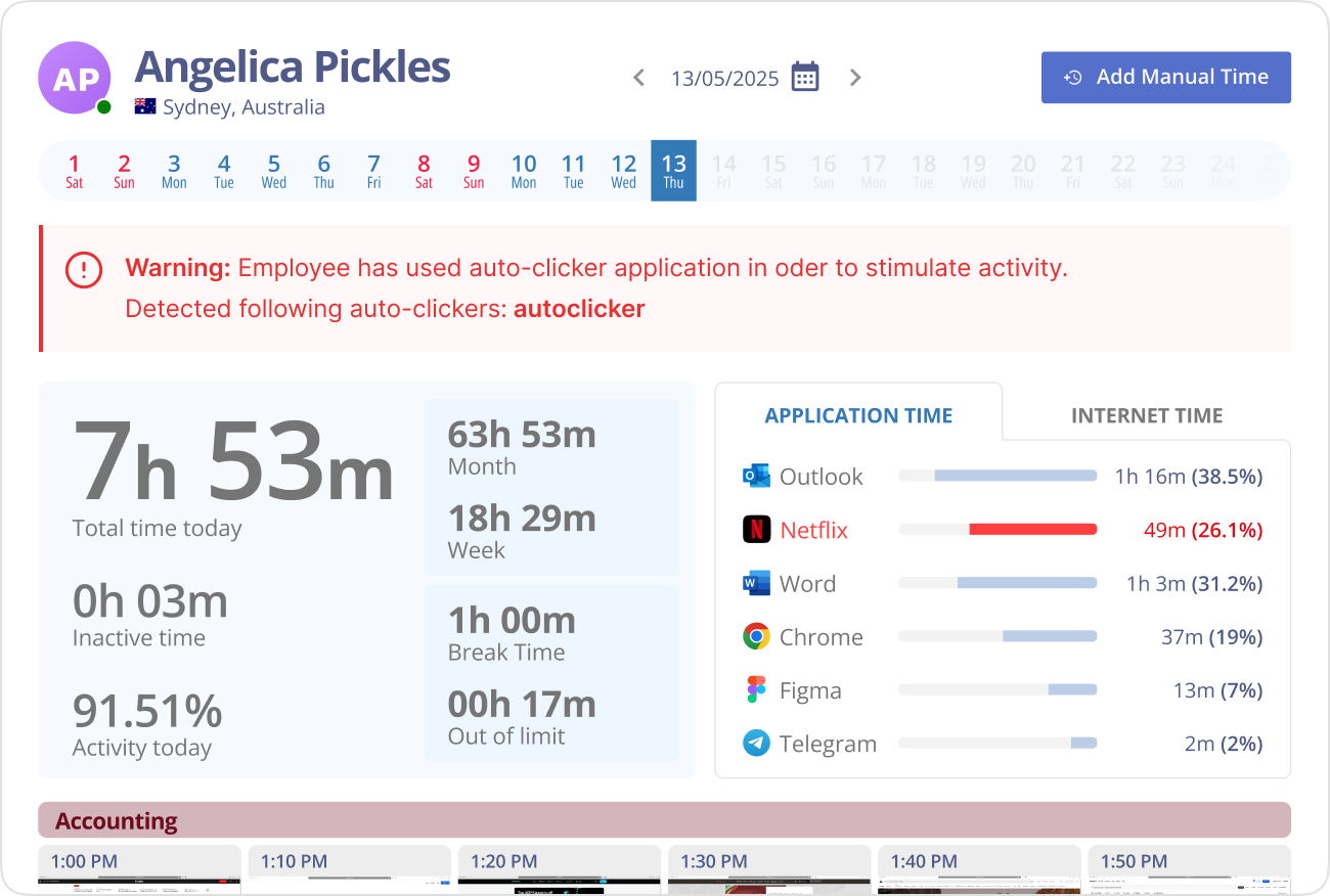 Real time alerts