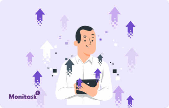 Monitask. Ilustración sobre 15 Consejos para Ser Proactivo en el Trabajo