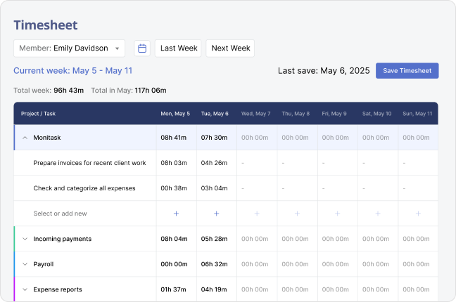 Screenshot of Insightful Reports and Hassle-Free Timesheet Exports