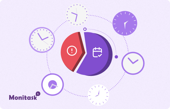Monitask. Ilustración sobre Adherencia al Horario: ¿Por qué Importa para la Eficiencia Empresarial?